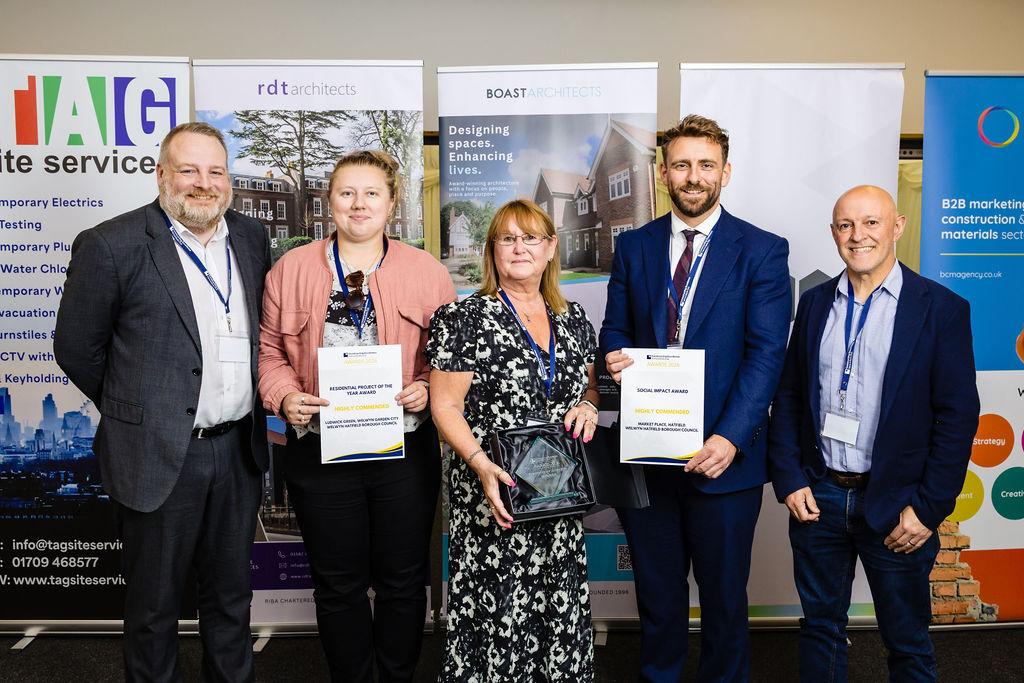 Council officers with the Constructing Excellence Awards
