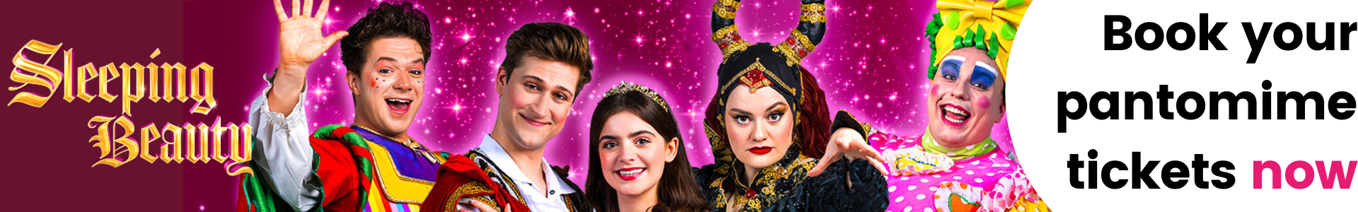 Cast of Sleeping Beauty, book your pantomime tickets now